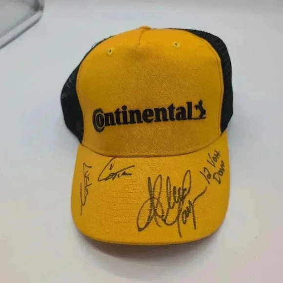 Continental Tire Signed Hat Autographed by 4 Lucky, 12v Dave , more - Picture 2 of 6